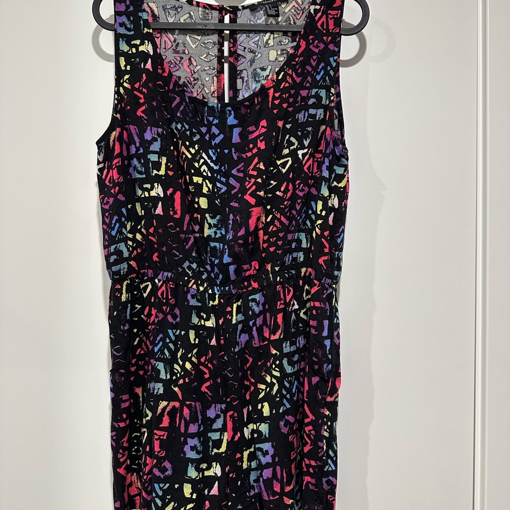 Multicolor Sleeveless Women's Romper